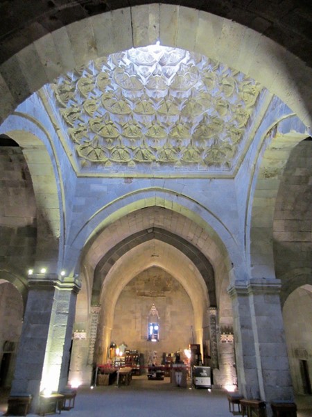Yakutiye Madrasa, Erzurum. Central muqarnas, Islamic ornamental three-dimensional architectural decoration, embellishing a church ceiling, 1310. Credit: Richard Piran McClary 