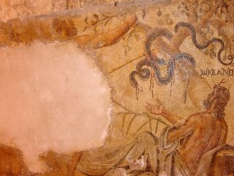 Roman era Hercules mosaic