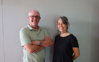 Professor Mike Rogers and Dr Marcia Munoz, lead authors of the study