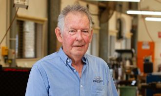 Fremantle Men’s Shed founding member Bill Johnstone (78) of Hilton