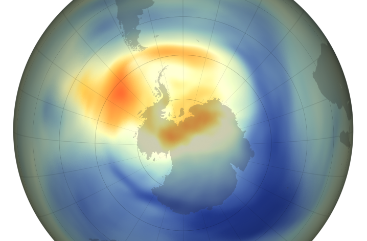 NASA Earth Observatory: ozone hole Sept 2019. Credit: NASA Goddard Space Flight Center