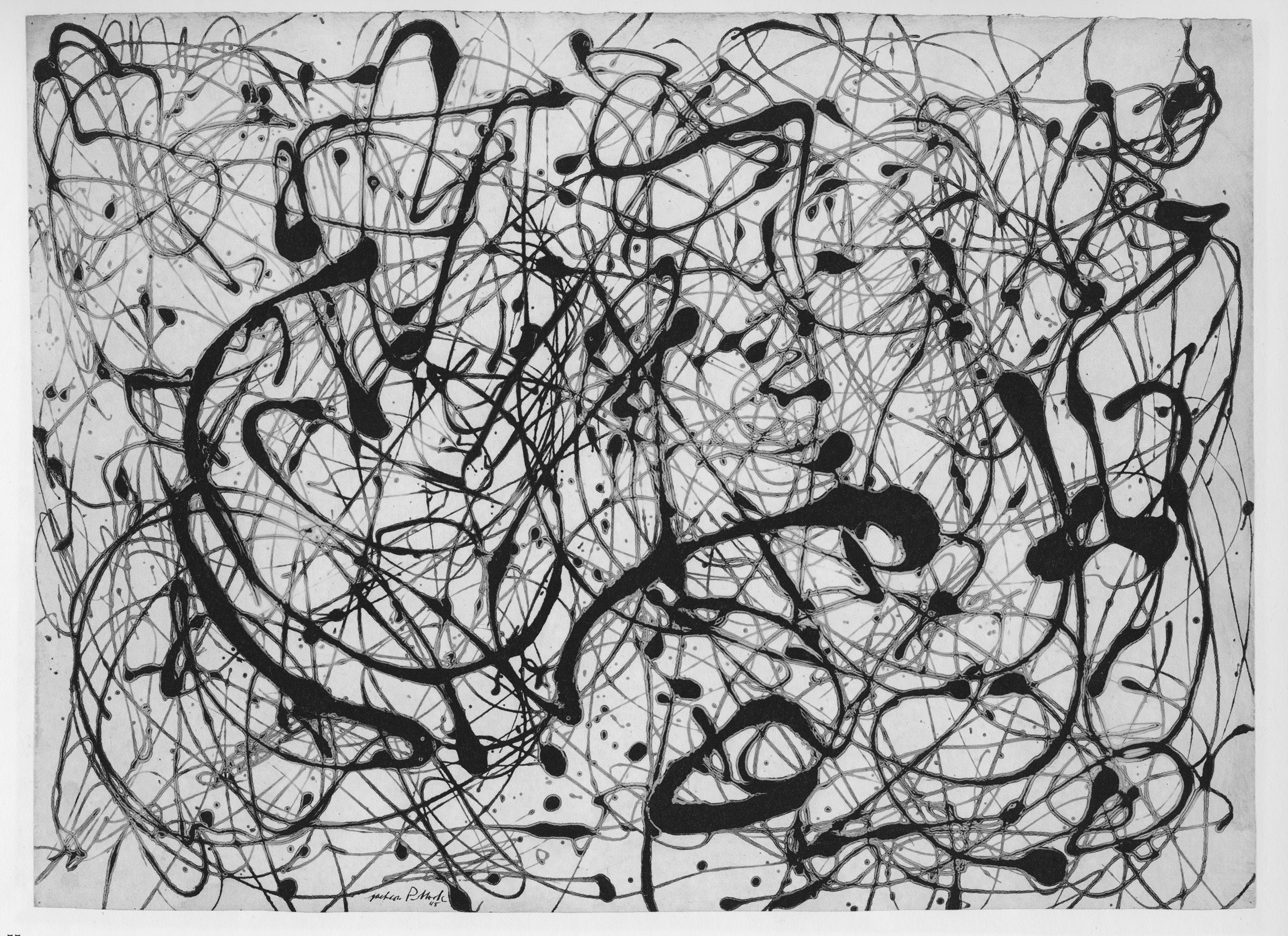 'Pollock': Image of Pollock’s ‘Number 14, 1948’. Credit: Fairbanks et al., 2025.