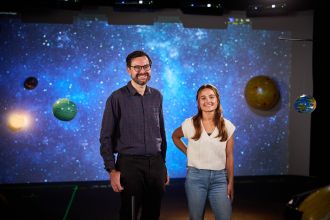 Scientia A/Prof. Ben Montet and Ms Margo Thornton