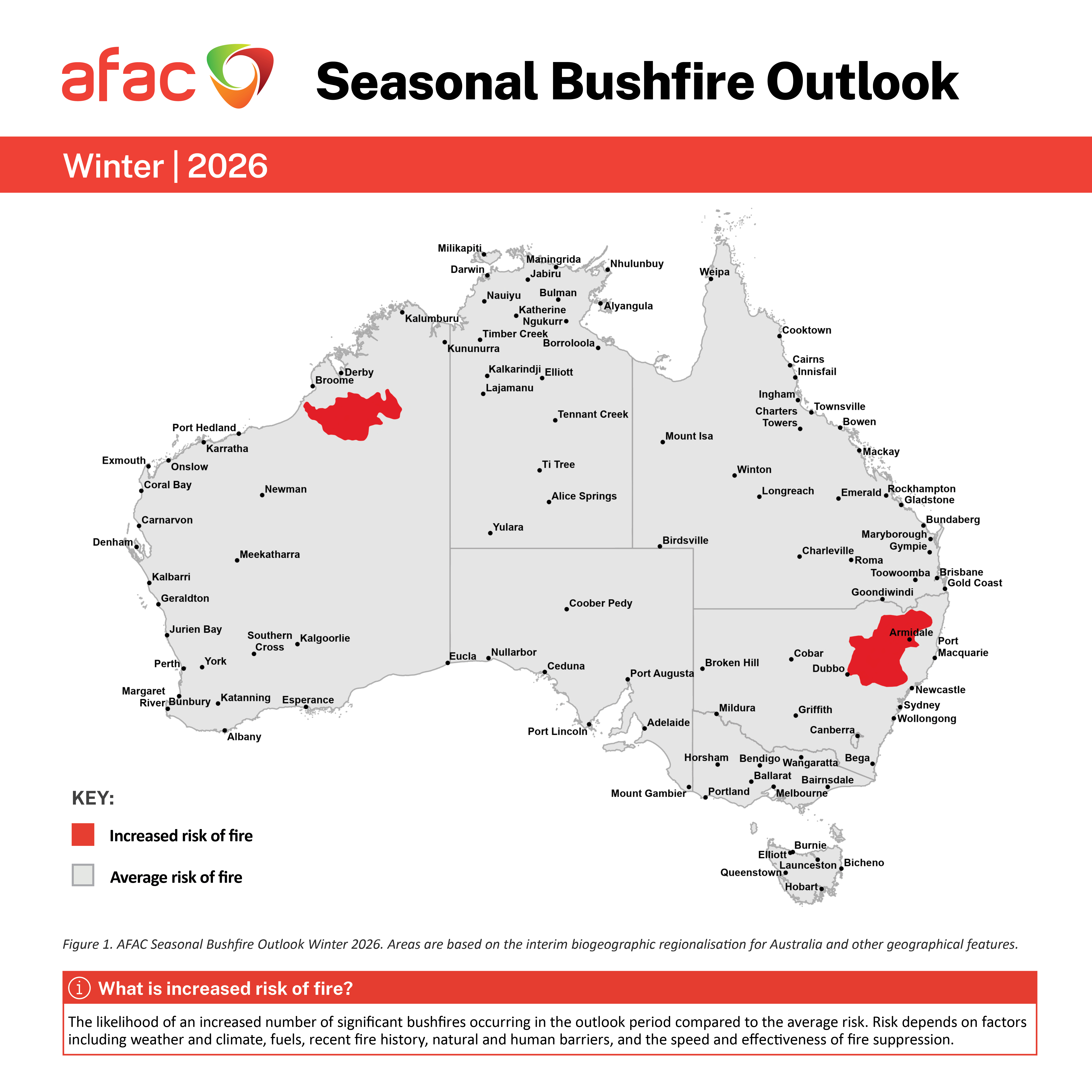 Seasonal Bushfire Outlook Winter 2026