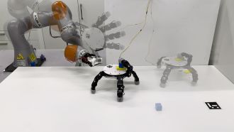 Like something out of the Addams Family, scientists have created a detachable robotic hand that can crawl and grab objects. The team made two versions of the robotic hand: a five-fingered and a six-fingered design (with a palm of 16 cm in diameter), each of which has a symmetrical shape that allows it to grasp from both sides. The hand can also detach itself from the arm-mounted base to crawl and retrieve up to three objects sequentially, and reattach while maintaining a secure grasp on the objects. The hand could securely hold several types of everyday objects, including a cardboard tube, a rubber ball, a whiteboard marker, and a tin can and hold objects weighing up to 2 kilograms. The design enables tasks such as retrieving objects beyond normal reach and performing multi-object handling, offering potential applications in industrial, service, and exploratory robotics.