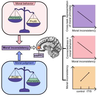 Moral inconsistency in the brain