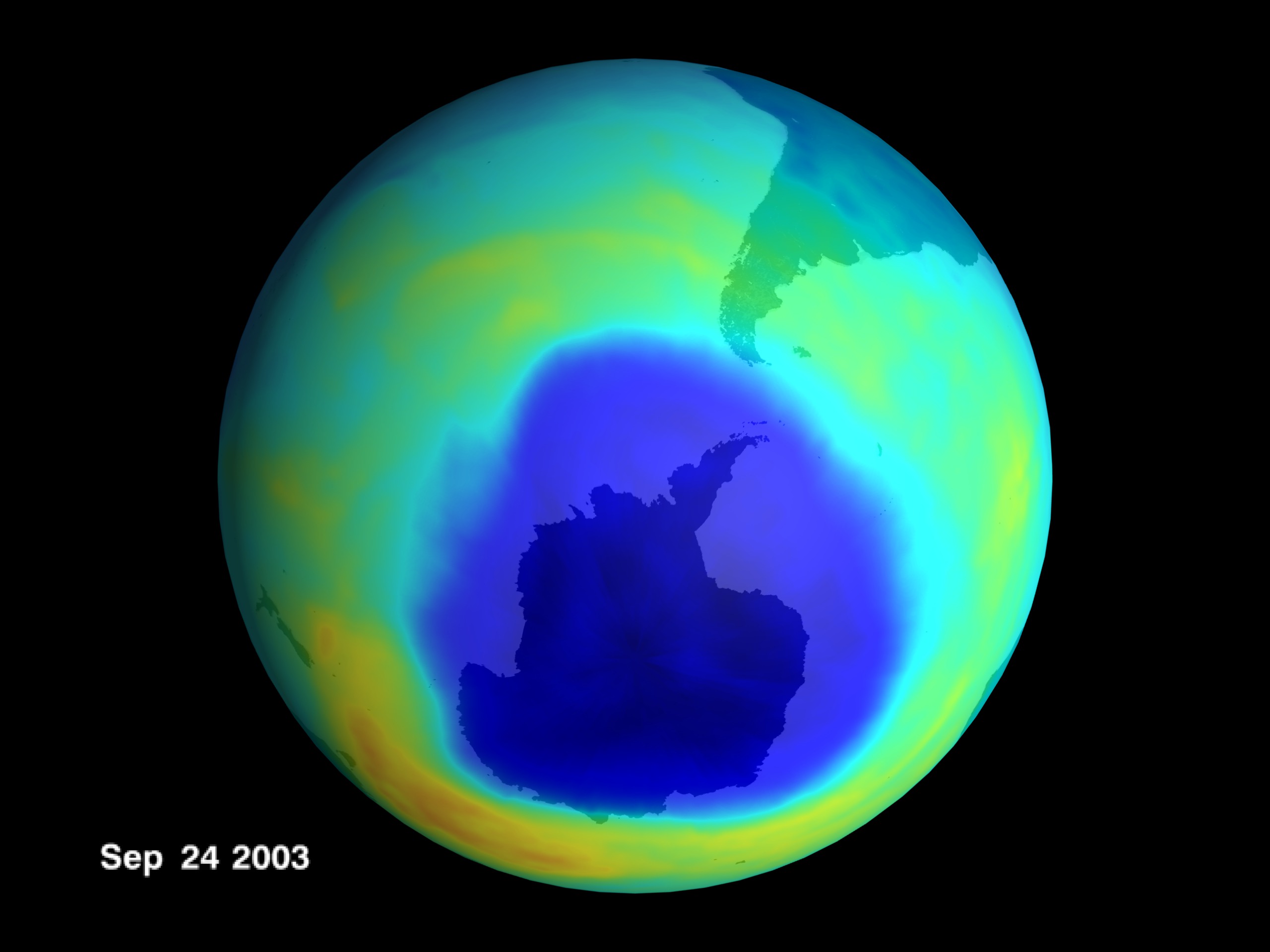 Ozone hole 2003