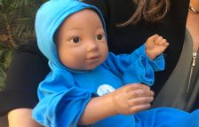 A virtual baby identical to those used in the study