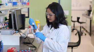 A research team led by La Trobe University has developed a single-use test strip which could ultimately change how diseases like cancer are diagnosed. The research, published in the journal Small, used enzymes to boost an electrical signal to detect disease-indicative molecules, also known as microRNAs.