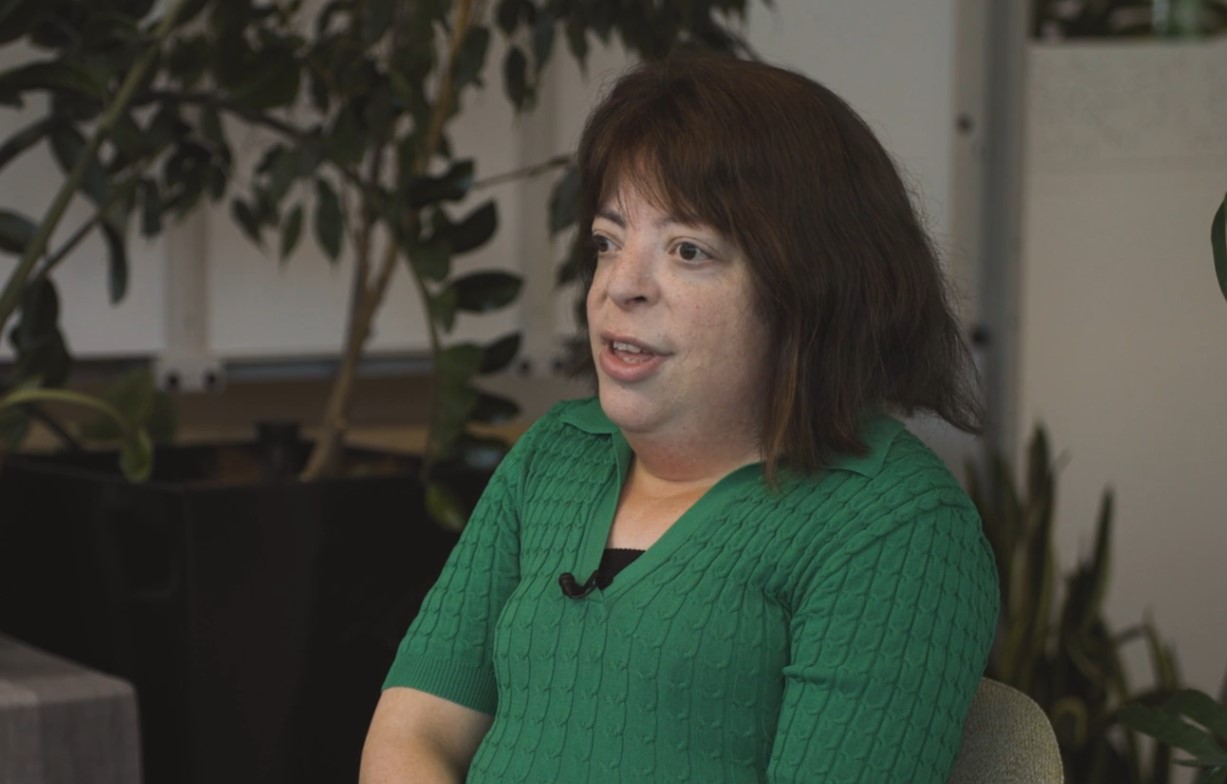 Nina-Marie Butler, a member of the co-design group who made some resources featured on the Everyday Harm website.