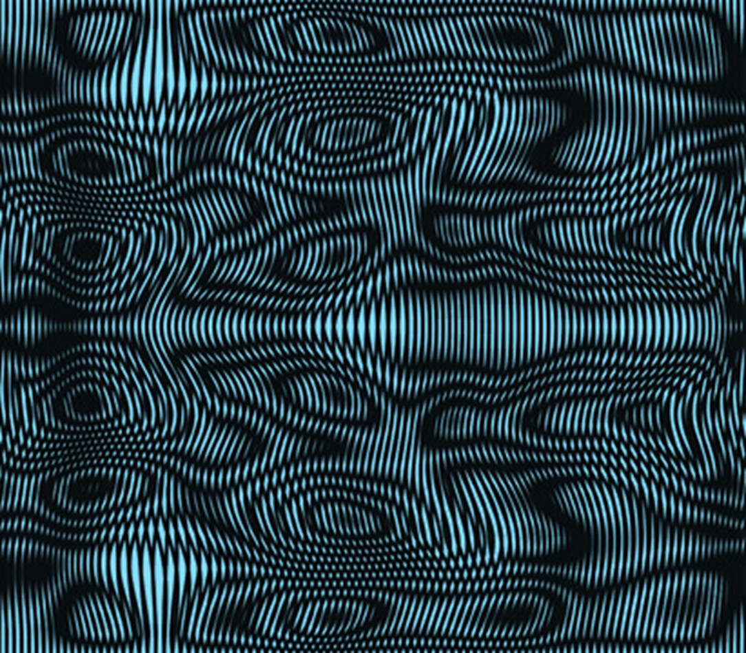 Wave-like patterns can appear on computer screen when pixels do not align. Photo courtesy Flinders University