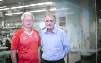 Professor Andreas Strasser with Professor David Vaux
