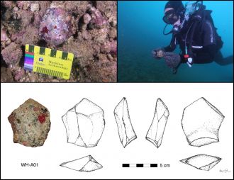 An ancient artefact was recovered from Flying Foam Passage, Western Australia.