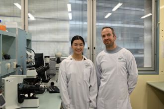 Elizabeth Chan and Dr Claudio Counoupas