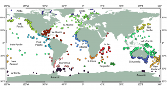 Map of samples used in the study