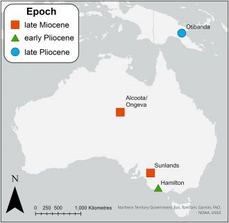Australian fossil sites