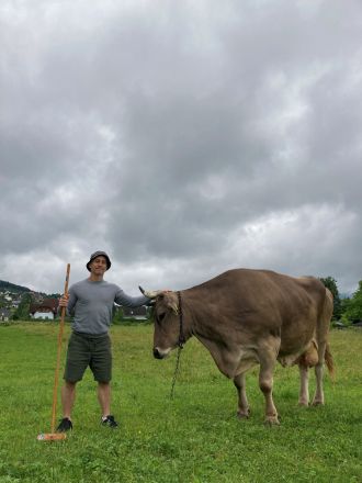 First author (Antonio J Osuna Mascaró) with Veronika