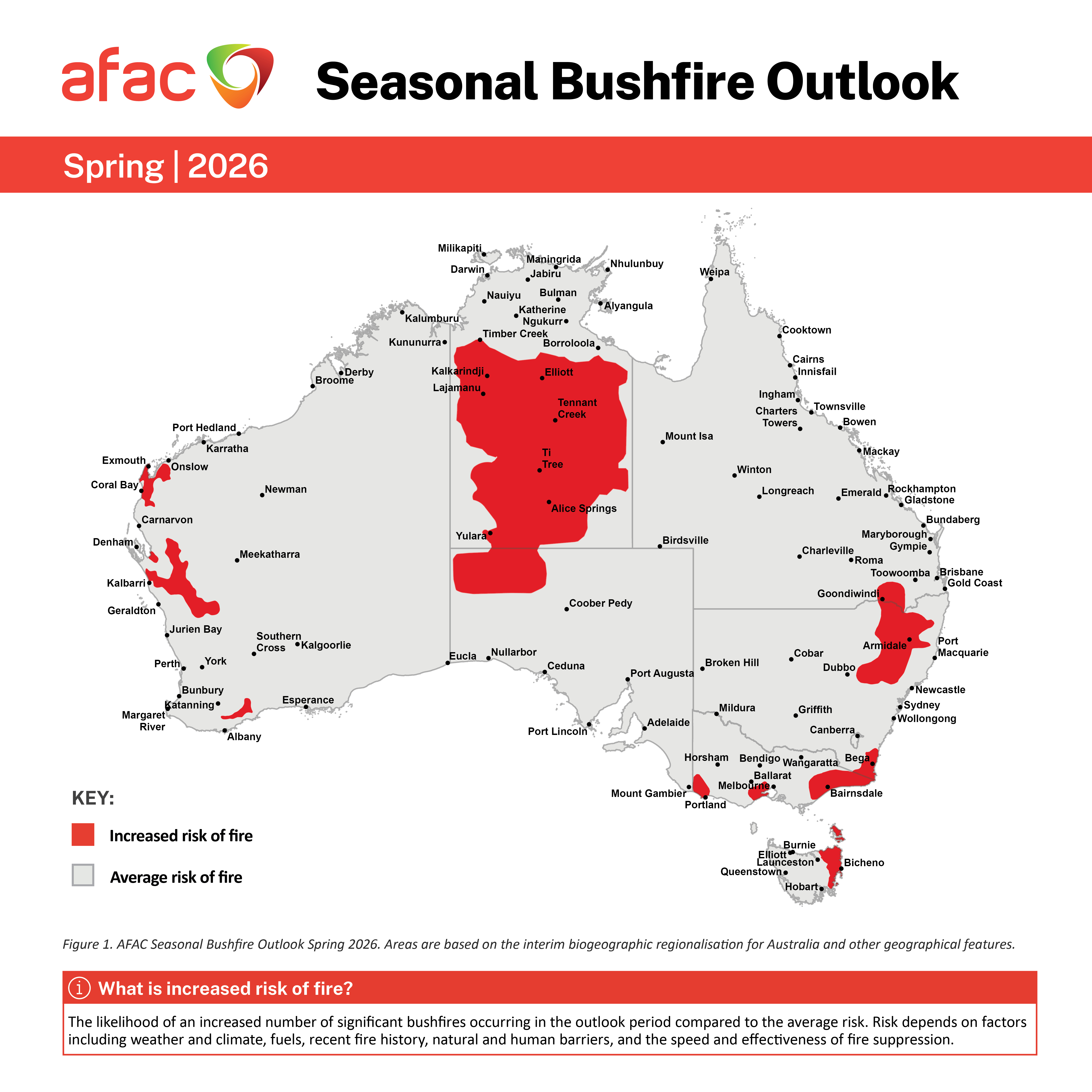 Seasonal Bushfire Outlook Spring 2026