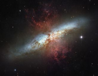 A gamma-ray burst from a type of neutron star called a magentar has been detected by international researchers, observing the relatively close-by galaxy known as M82. Magnetar gamma-ray bursts are rare explosive events and the latest discovery may provide insights into the frequency of such events. Giant flares such as this gamma-ray burst are short explosive events releasing extremely large amounts of energy. Only three such flares have been seen from magnetars in our Galaxy and the nearby Large Magellanic Cloud in around 50 years. Observations of giant flares from magnetars further afield are impeded by the fact that the source of energetic bursts can be difficult to determine at long distances.