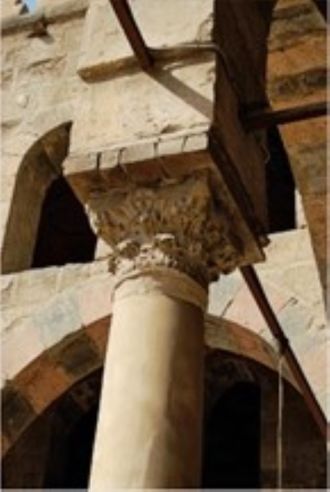 Coptic (Christian) insignia in a mosque in Cairo