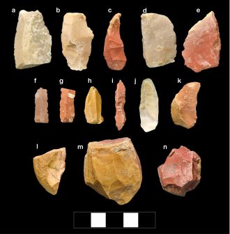 Stone tools from Central Zagros Mountains.