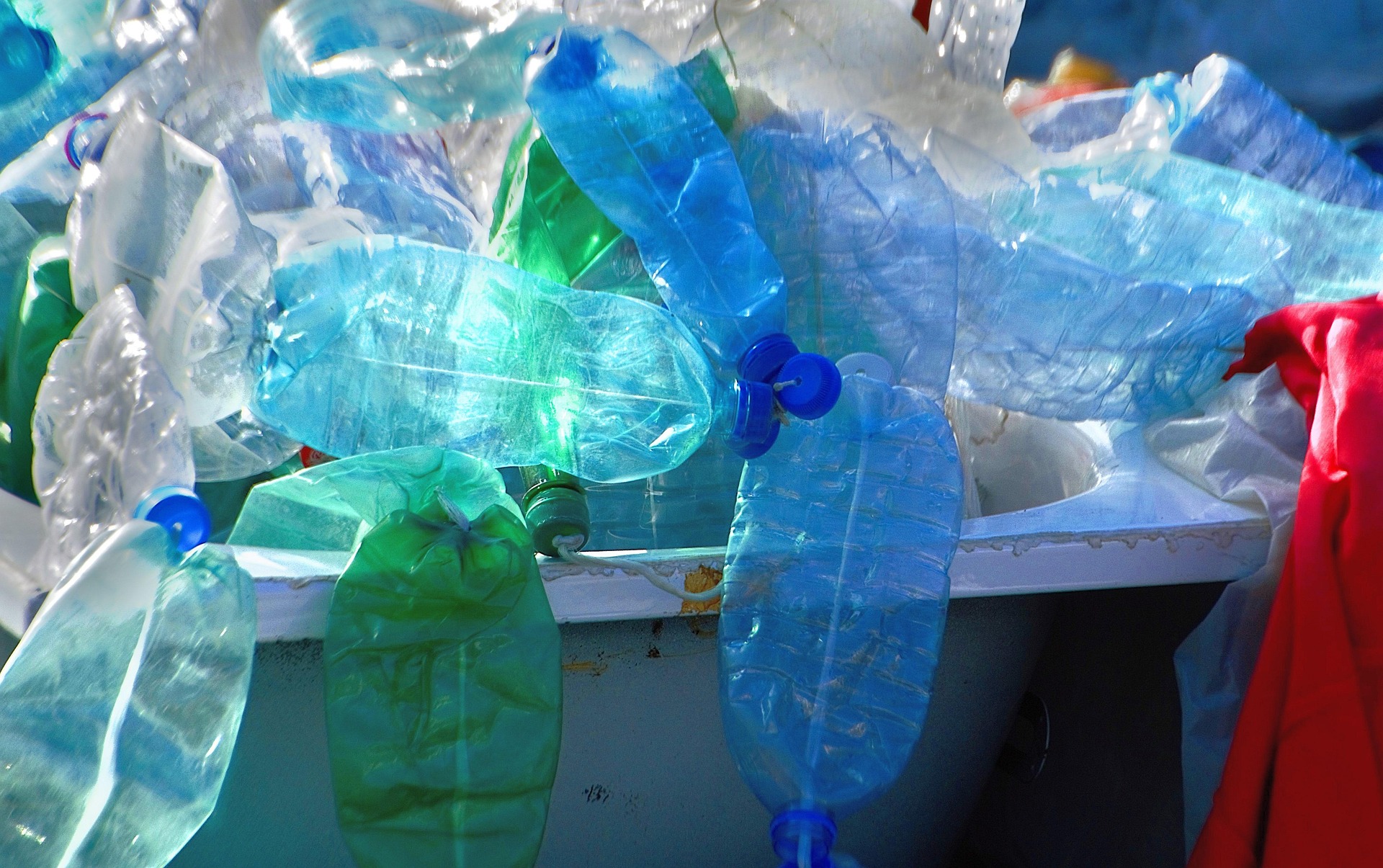 Stock image of plastic waste courtesy VIVIANE M. from Pixabay