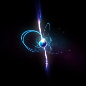 An artist's impression of what the object might look like if it's a magnetar.