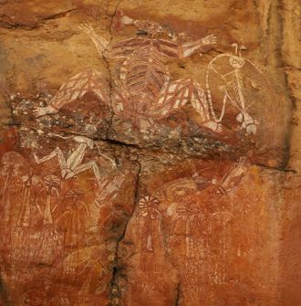 Example of rock art in Anbangbang Gallery.