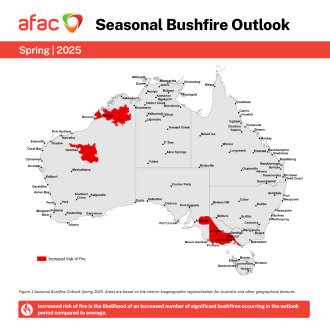 AFAC Seasonal Bushfire Outlook Spring 2025