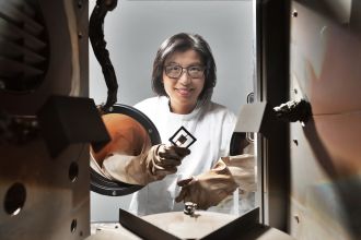 Professor Anita Ho-Baillie in the lab