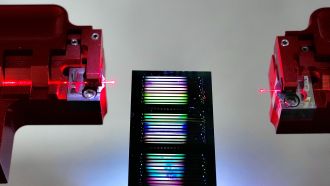 Researchers at the University of Sydney have cracked a long-standing problem in microchip-scale lasers by carving ‘tiny speed bumps’ into the devices’ optical cavity in their quest to produce exceptionally ‘clean’ light. This exquisitely narrow spectrum light could be used in future quantum computers, advanced navigation systems, ultra-fast communications networks and precision sensors.