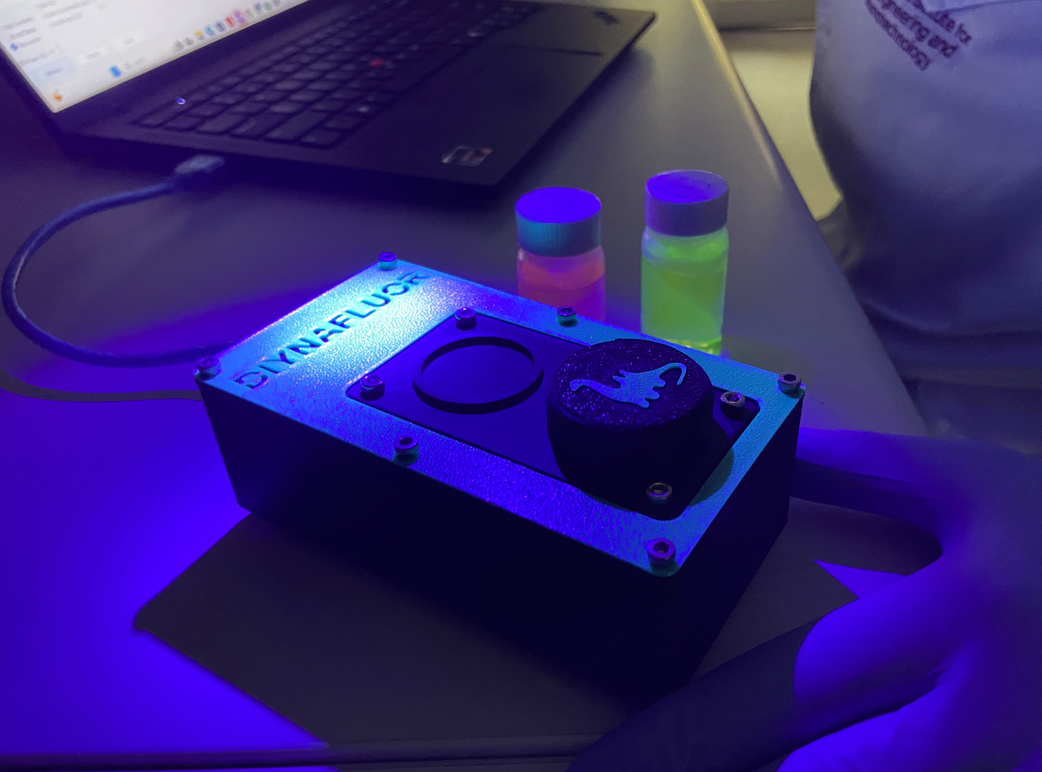 The Do-It-Yourself Nucleic Acid Fluorometer – or DIYNAFLUOR. Photo by UQ