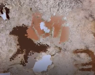 67,800 year old hand stencil, Muna, Sulawesi