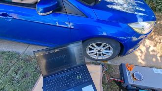 RMIT University researchers have developed a flexible nylon-film device that generates electricity from compression and keeps working even after being run over by a car multiple times, opening the door to self-powered sensors on our roads and other electronic devices.