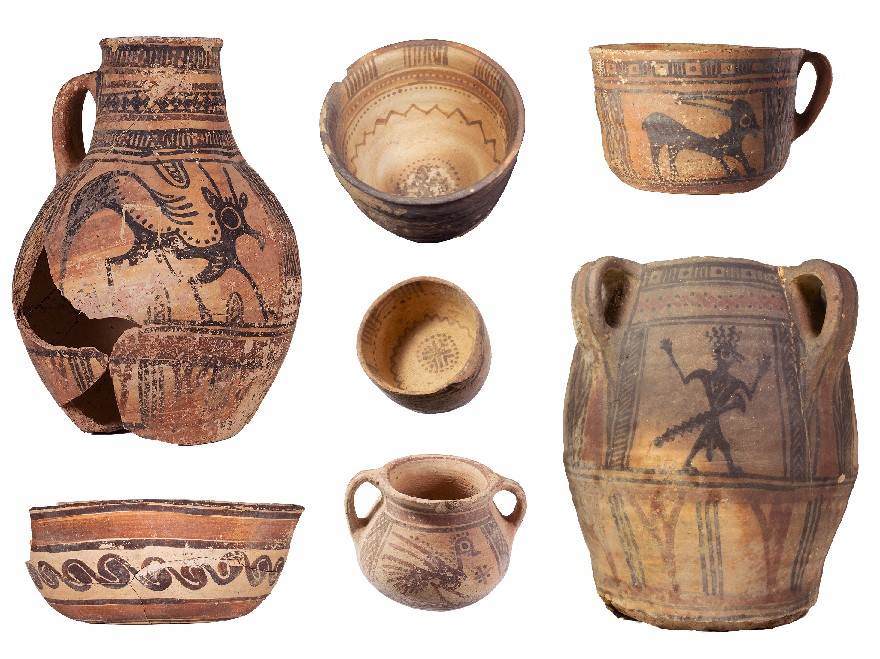 Ancient "brand" Qurayyah Painted Ware QPW 4, formerly known as ‘Midianite Pottery’.  Image credit: Marta Luciani @ Qurayyah Joint Archaeological Project, CC-BY 4.0 (https://creativecommons.org/licenses/by/4.0/)