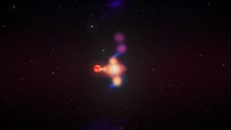 Artist’s impression of the black hole X-ray binary system V404 Cygni 