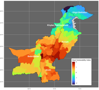 Heat vulnerability index