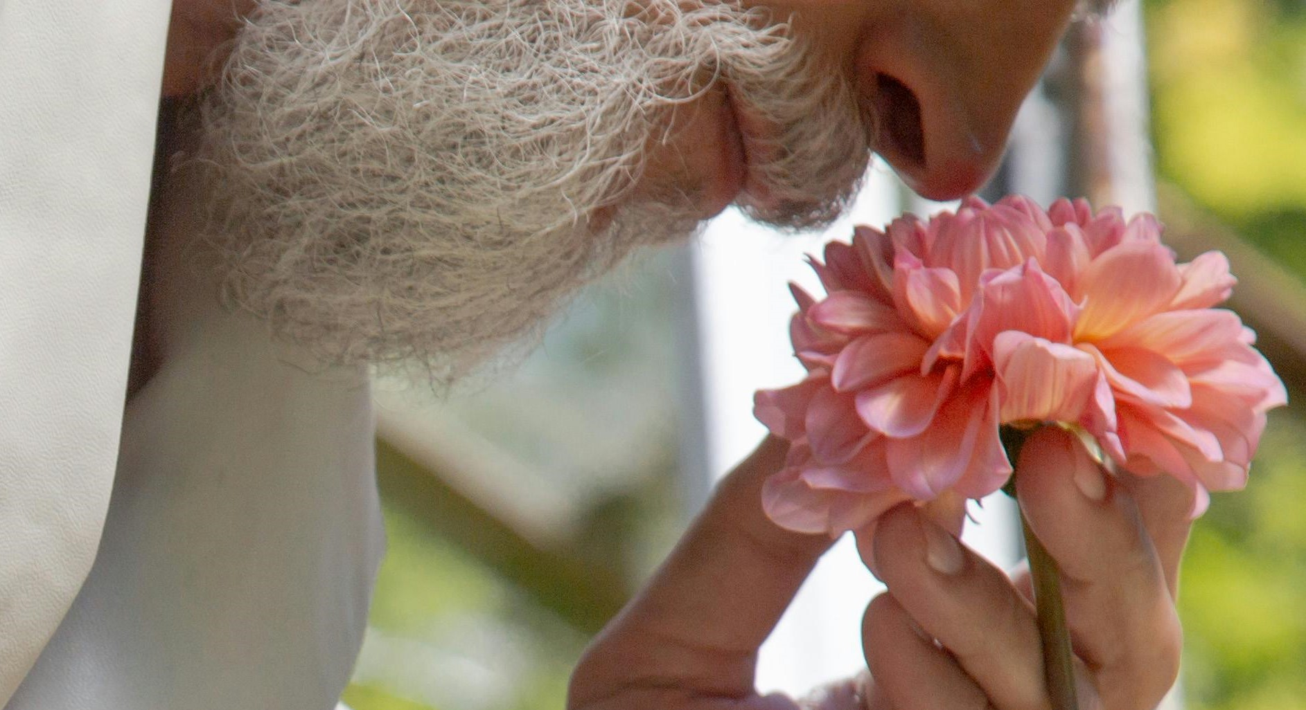 Photo by cottonbro studio: https://www.pexels.com/photo/photograph-of-an-elderly-person-smelling-pink-dahlia-flowers-10049220/