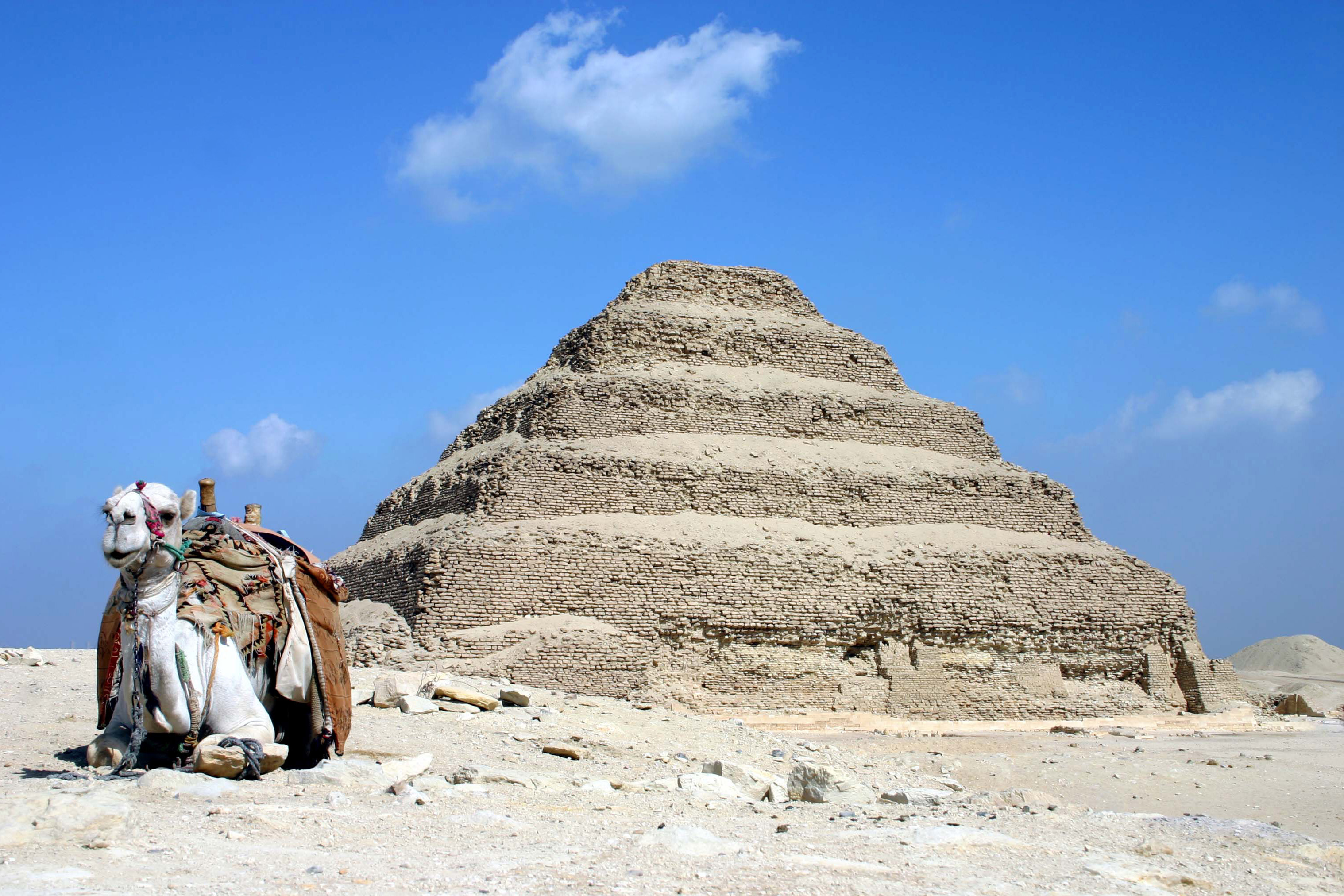 https://commons.wikimedia.org/wiki/File:Saqqara_pyramid_ver_2.jpg Credit: Charles J. Sharp, CC BY-SA 3.0 <https://creativecommons.org/licenses/by-sa/3.0>, via Wikimedia Commons