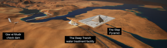 Map of the Saqqara plateau