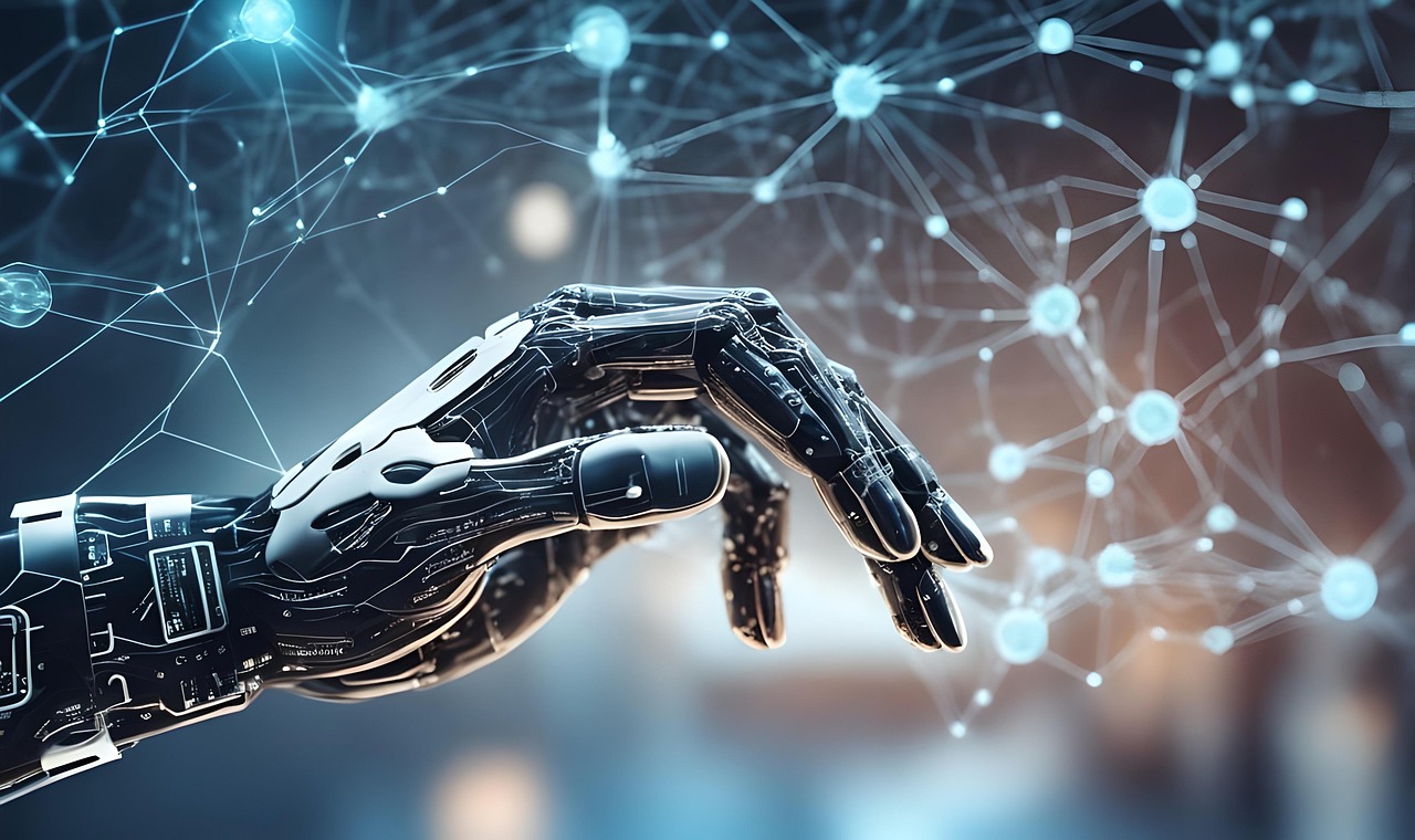 CC-0. https://pixabay.com/illustrations/ai-generated-robot-hand-machine-8331364/