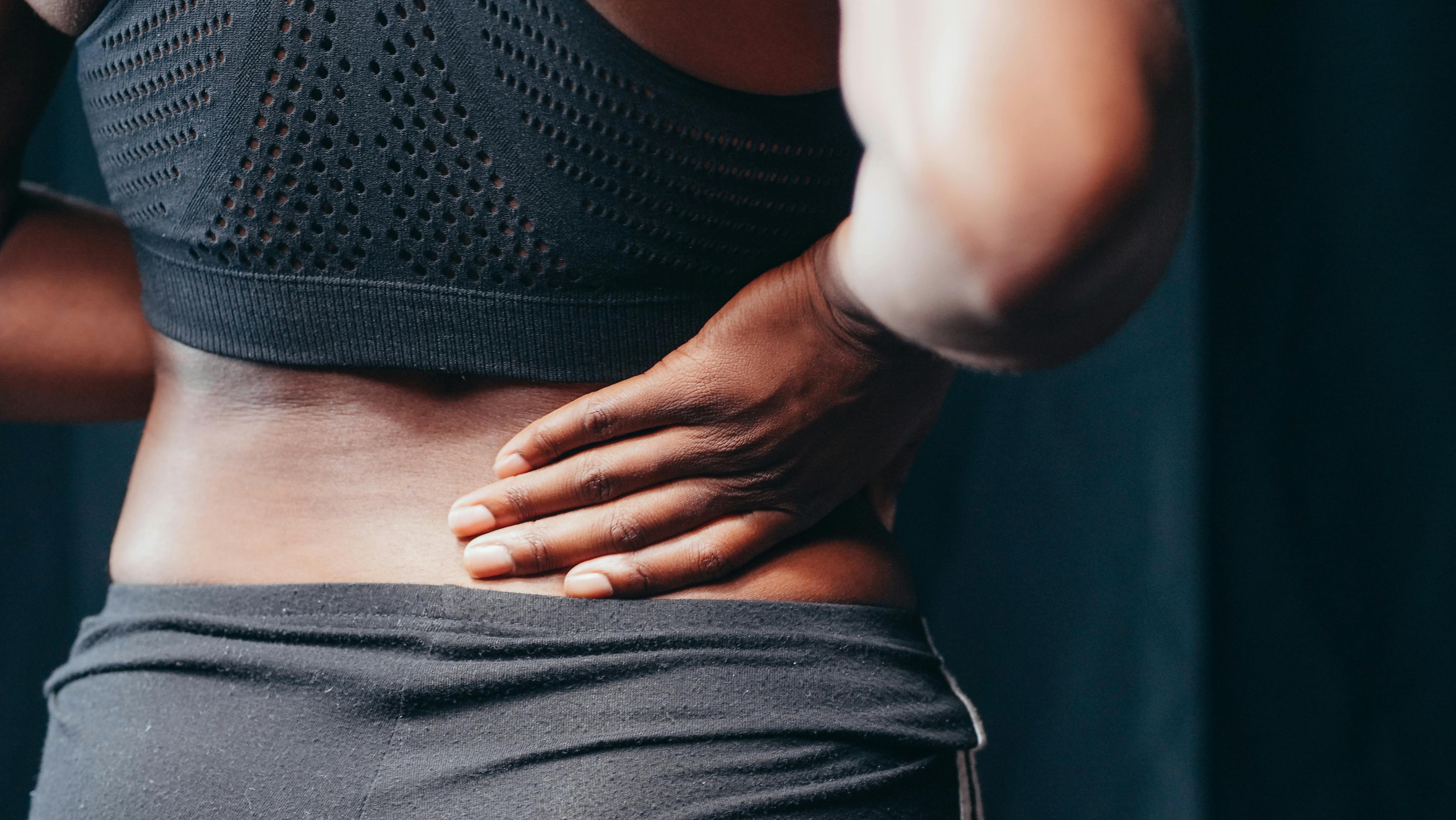 CC-0. https://www.pexels.com/photo/a-person-having-a-back-pain-7298893/