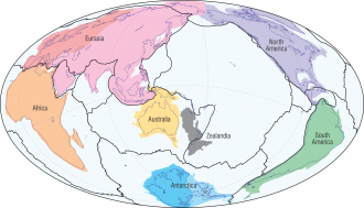 New map of Earth's continents