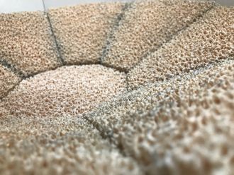 Porous structure made of ceria