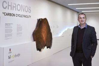 Professor Chris Turney at the Chronos 14Carbon-Cycle Facility.