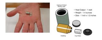 An example of a heater unit used on space technology