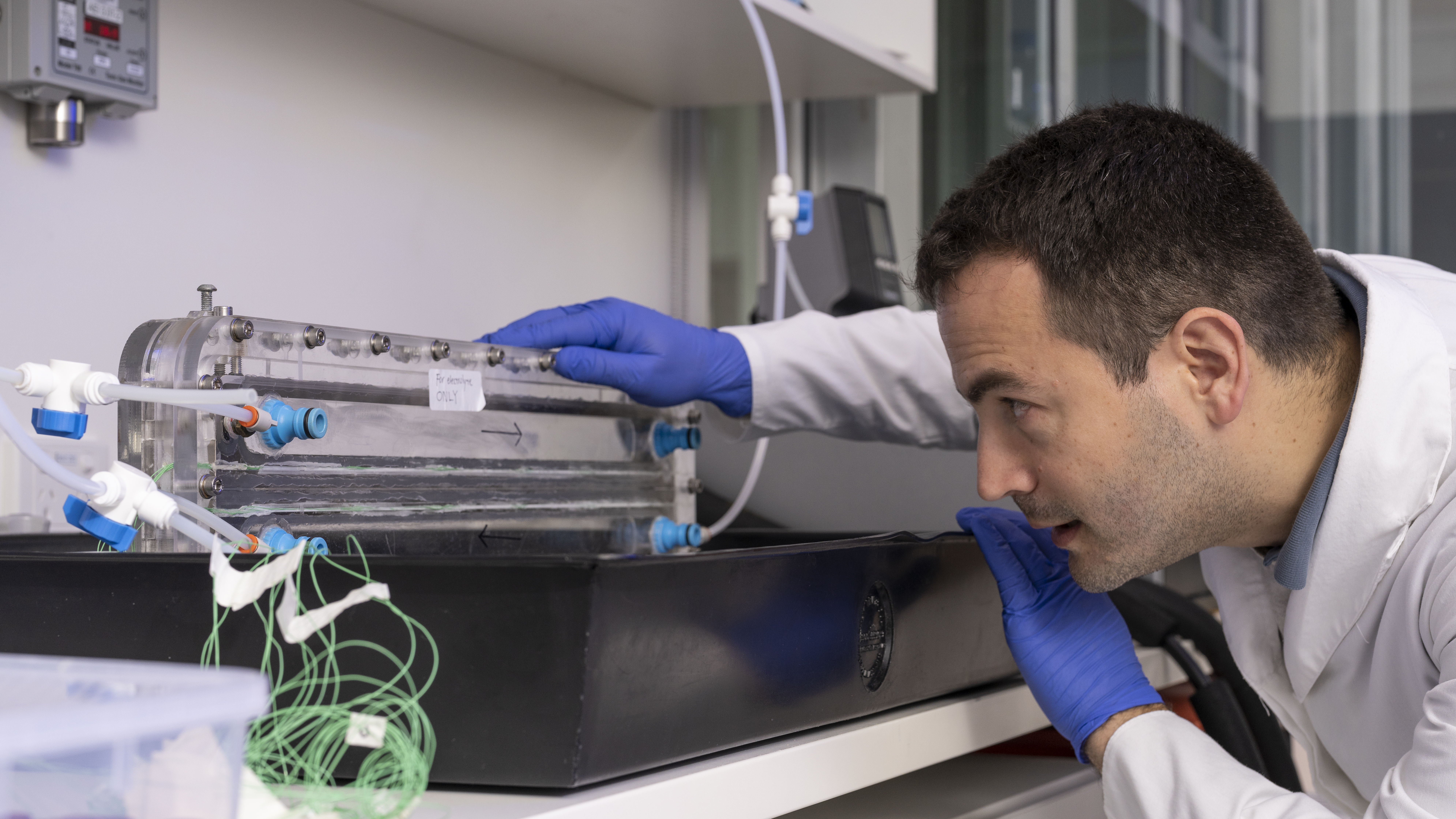 ANU Associate Professor Juan Felipe Torres says conventional reverse osmosis desalination technology is a costly, energy-intensive process. Photo: Jamie Kidston/ANU