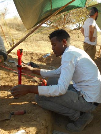 Excavations at a Middle Stone Age archaeological site, Shinfa-Metema 1