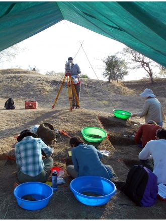 Excavations at a Middle Stone Age archaeological site, Shinfa-Metema 1