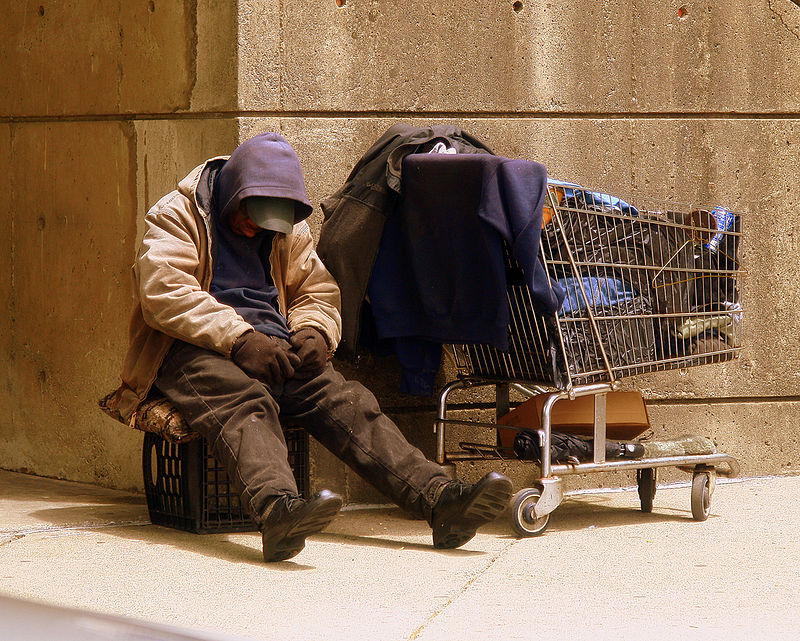 Homeless_Man By Matthew Woitunski - Own work, CC BY 3.0